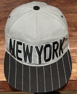 New York City 1664 Baseball Hat/Cap Snapback Ad New NYC 1664 Gray/ Black